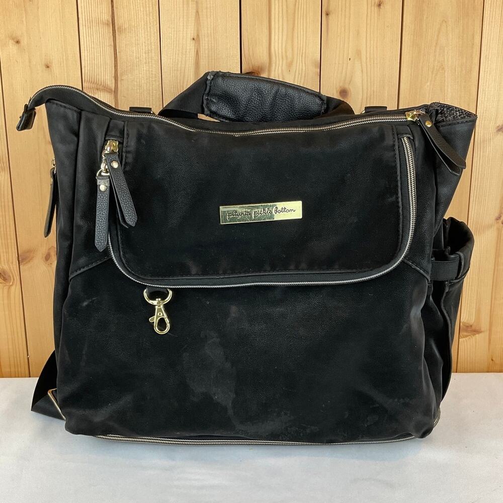 Petunia Pickle Bottom Diaper Bag/Backpack, Black
